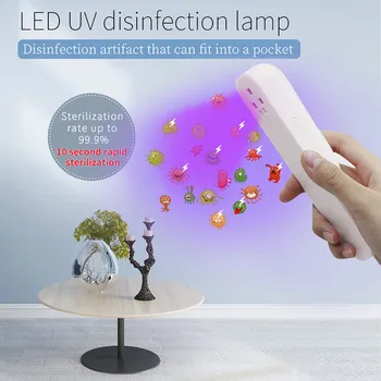 

USB Handheld UVC Germicidal Lamp Disinfection Lamp Portable Home Travel bacteria proof full Sterilize Wand disinfectant care