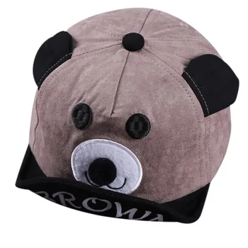 

New Baby Hat Cartoon Cute Baby Bear Children's Fashion Sun Hats Boys Girls Sun Caps Kids High Quality Casual Caps