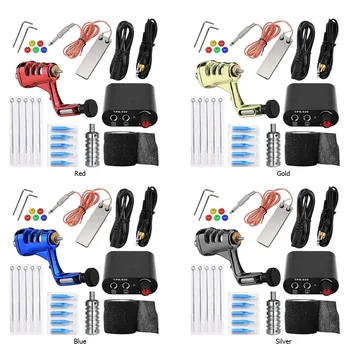 

Tattoo Machine Kit Needles Grips Bandage Permanent Makeup Body Art Tools Set Exquisite Workmanship Tattoo Kit