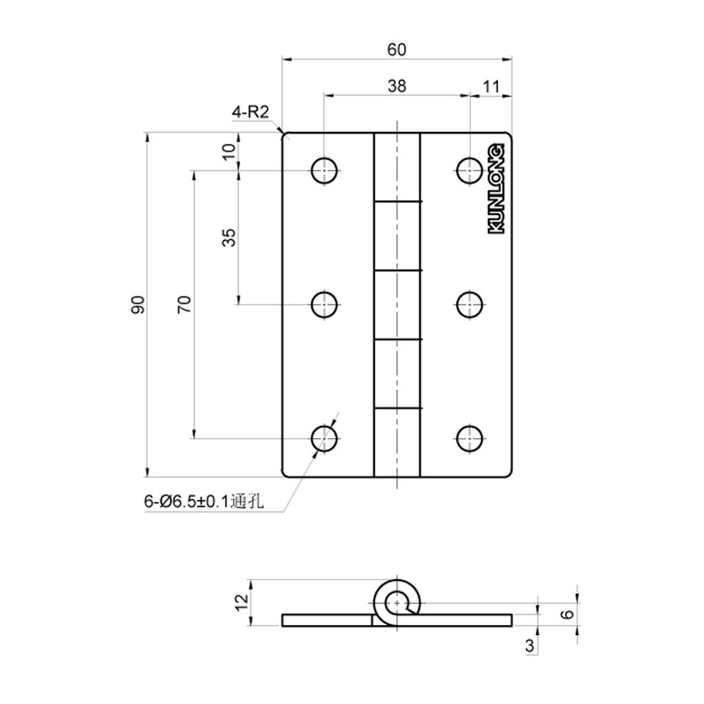 90x60mm Commercial Grade Ball Bearing Door Hinge Full Mortise Stainless Steel, Marine Hinges Boat Cabinet Hatch Hardware