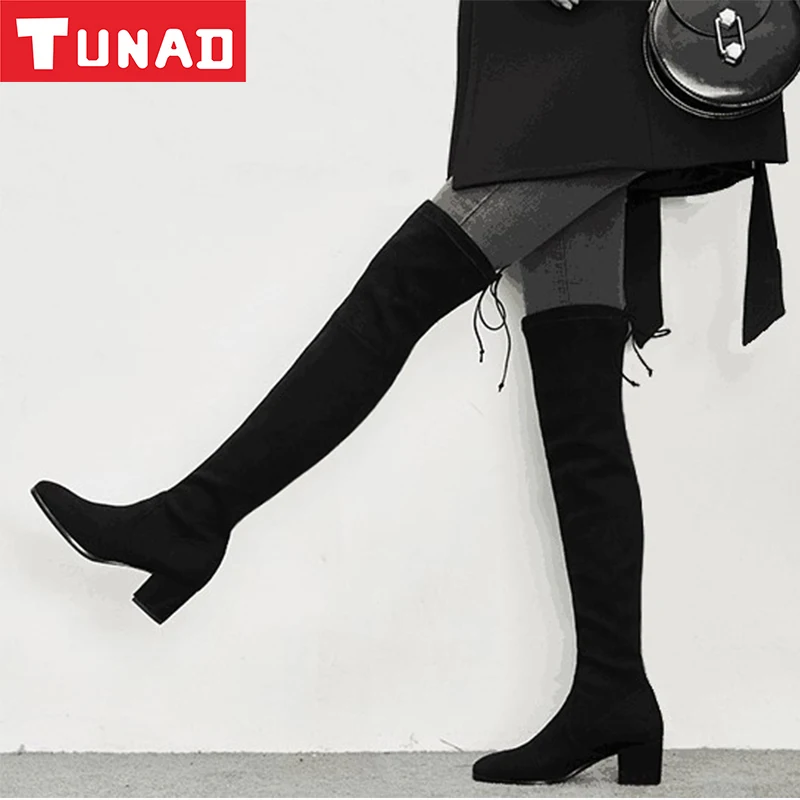 

Fat boots shoes women large size fat legs thigh high boots over the knee boots women's shoes elastic boots