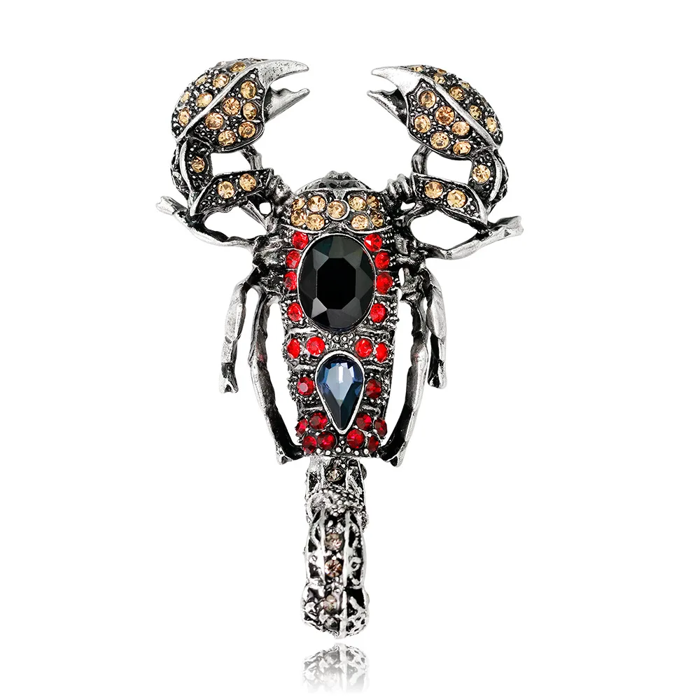 

AliExpress Platform Hot Sales Scorpion Brooch Europe And America Popular Exaggeration Retro Animal Brooch a Generation of Fat