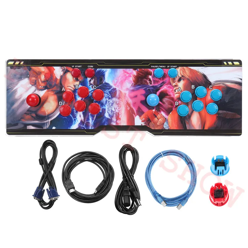J Design Pandora box 9D 2500 В 1 аркадная игровая консоль с поддержкой 3P 4P tekken 1 игровой usb геймпад поддержка 3d игры для дома/телевизора - Цвет: J Design