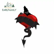 EARLFAMILY 13cm x 9.8cm Demon Heart Car Stickers RV VAN 3D DIY Fine Decal Bumper Trunk Truck Graphics Waterproof Accessories