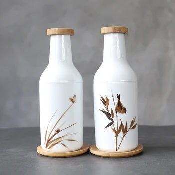 

LUWU CERAMIC TEA MUGS WITH FILTERS CHINESE COFFEE CUP DRINKWARE 230ML