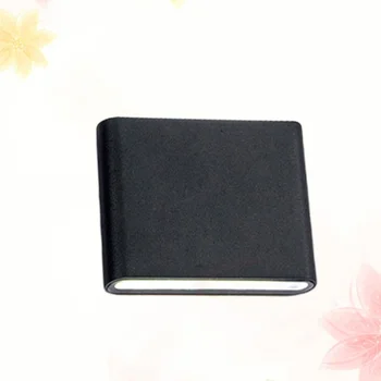 

1pc 7W LED Wall Light Modern Indoor Brief Decorated Wall Warm Light Corridor Lamp (Black)