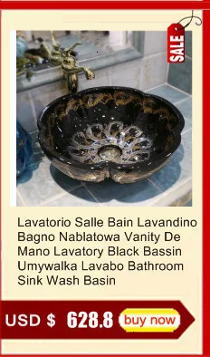 Salle De Bain Black Wasbak Vanity Fregadero Lavandino Bagno Banyo Waschtisch Cuba Banheiro раковина для ванной Lavabo умывальник