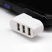 

Distributor Hot USB Hub 3-port USB 2.0 Hub Mini Rotary Adapter Hub Suitable for PC Notebook Computer Mac Usb 2.0 Distributor Hub