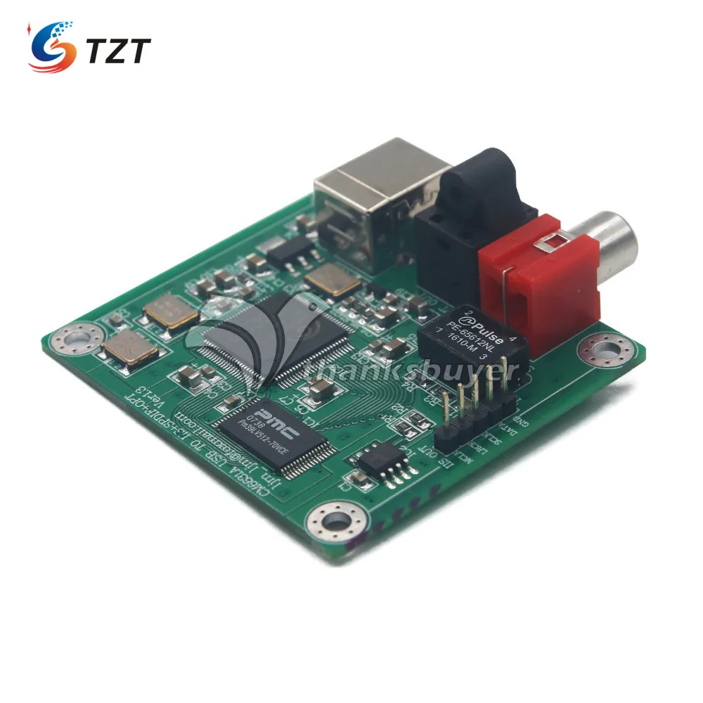 TZT CM6631A 24 бит/192 кГц USB для коаксиального и оптического волокна SPDIF I2S от LJM новая