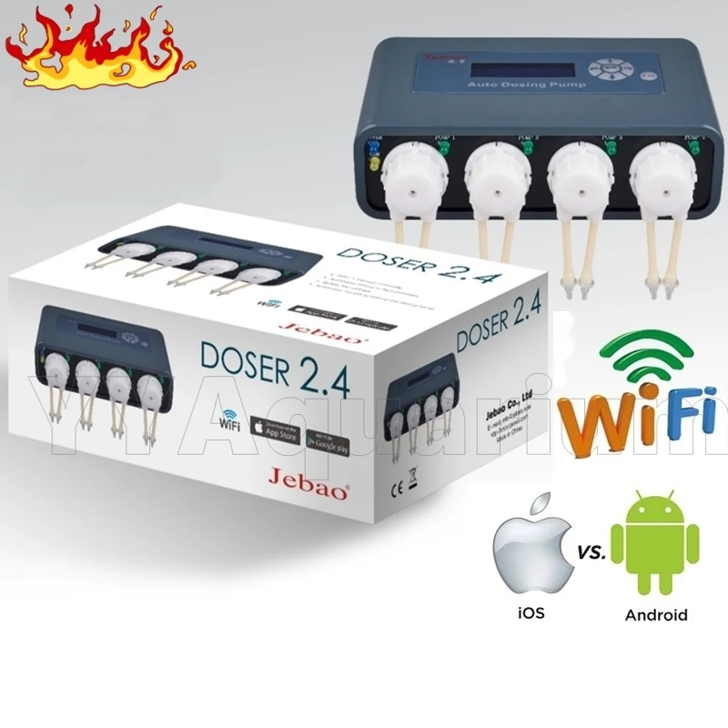 Новый дозирующий насос Jebao с Wi Fi DOSER 2 4 канальный коралловый риф морской нано