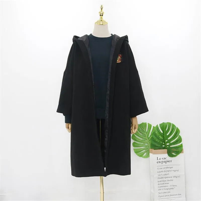 Gryffindor Волшебная школьная куртка Хогвартс, школьная форма, костюмы для косплея, плащ Гриффиндора, пальто осень-зима для мужчин и женщин, пальто Слизерин - Цвет: Gryffindor