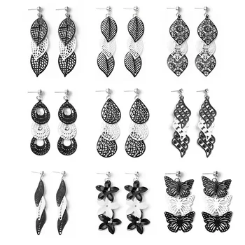 

2020 Sale Brinco Multilayer Leaves Tassel Earrings Stud Female Personality Style Restoring Ancient Ways Is Contracted Joker