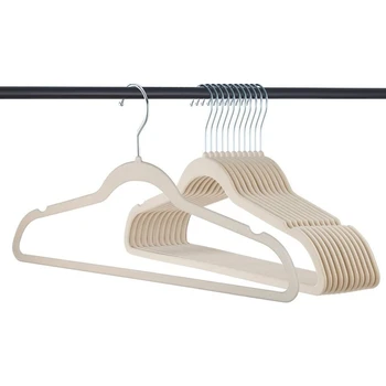 

30-Piece Hanger Anti-Slip Hanger Hook Rotatable Hanger Flocking Hanger Plastic Anti-Slip Hanger Velvet Hanger