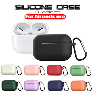 

Silicone Case For Airpods Pro Case Wireless Bluetooth for apple airpods pro Case Earphone protective Cover For Air Pods pro 3