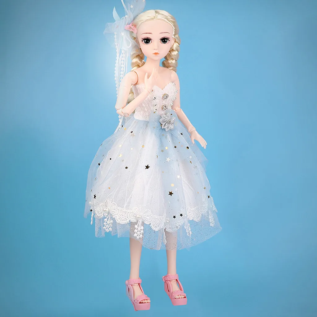 Lifelike Fashion Girl Simulation 3D Princess Dolls Original Handmade Doll Jointed Children Toys For Birthday Gifts#g4 | Игрушки и хобби