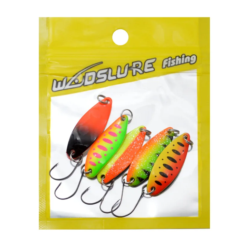 Truee Trout Spoon Set - 5 Stück UV-Aktive Blinker Für Forellen