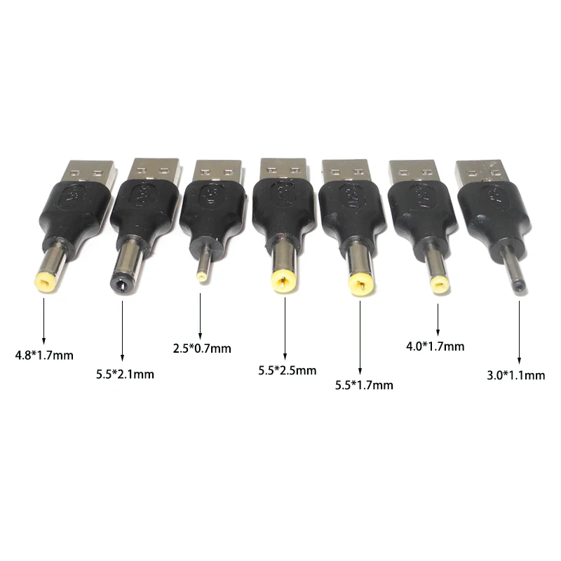 Usb Power Plug Converter Usb To 5.5*2.5 4.0*1.7 5.5*1.7 2.5*0.7 3.0*1.1