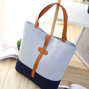 

Casual Fashionable Canvas Handbags For Women Simple Large-capacity Women's Shopping Bags High Quality Shoulder Bag