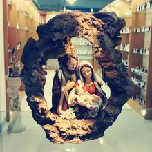 Рождественский подарок, статуэтка святого Иисуса Мэри Джозеф, религиозная статуэтка, украшение для дома, Рождественская сцена, набор Zayton