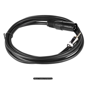 

2m/ 6.6ft XLR Male to 3.5mm Plug Audio Cable Cord for Computer Mixer Mixing Console Loudspeaker