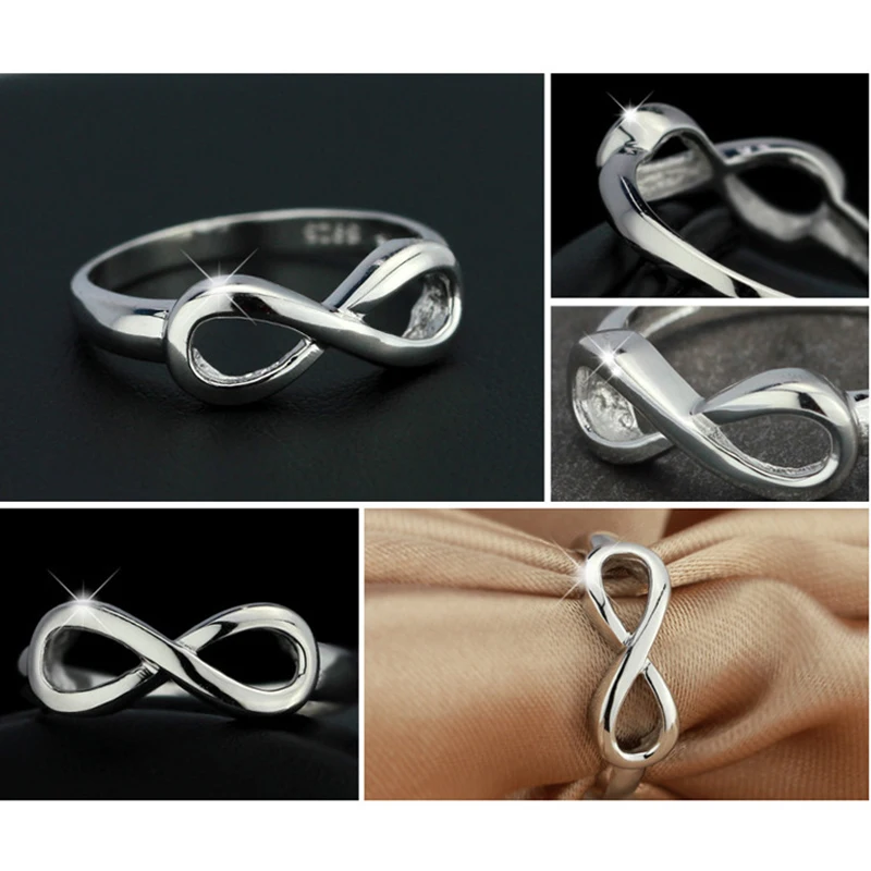 BRAVEKISS Infinity Silver Plated Rings Romantic Love Ring NEW Fashion Jewelry for Women Jewelry Valentine's Day Gift PR0211 finger rings fashion rings fashion ring