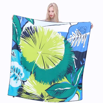 

100% Twill Silk Women Scarf Luxury Brand Europe Design Foulard 130*130cm Print Square Scarves Fashion Shawls Wraps