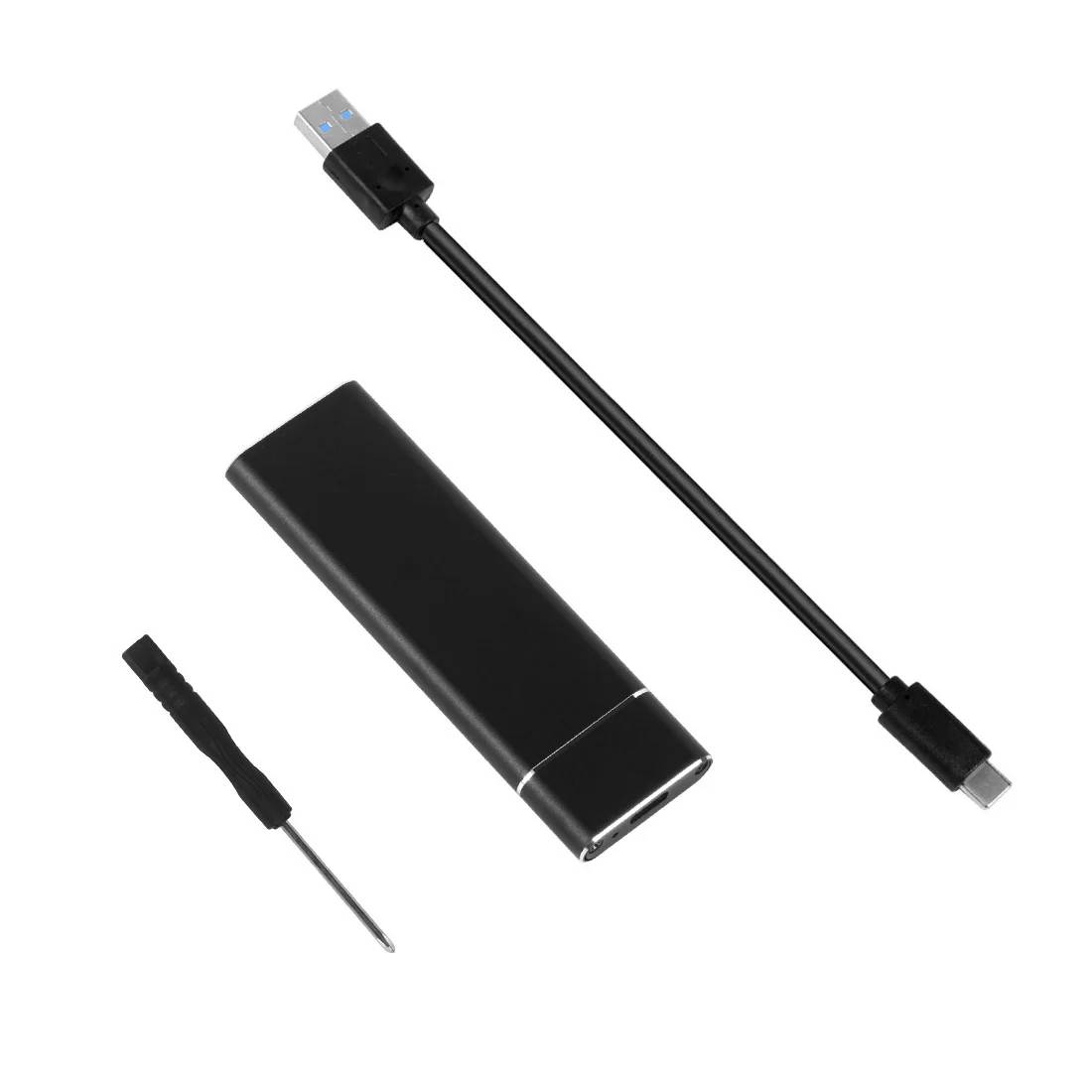 Корпус для жесткого диска с USB 3 1 на M.2 NGFF SSD адаптер карты HDD чехол кабелем Type C