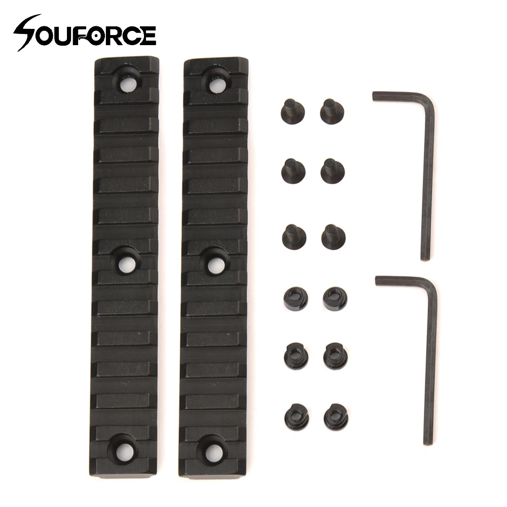 2 шт Алюминиевый Keymod 13 слот 5,3 дюймов Пикатинни Вивер поручень набор пистолет рельс база для винтовок страйкбол охота