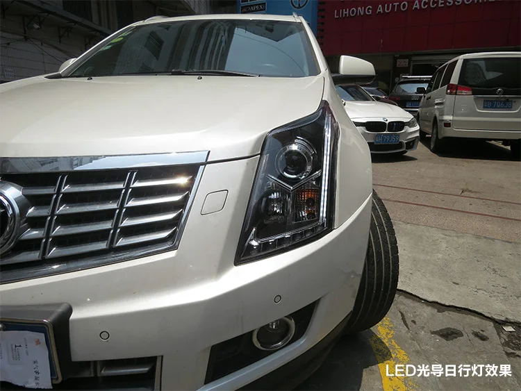 Автомобильный Стайлинг для Cadillac SRX фары 2011- SRX светодиодный фары DRL Объектив двойной луч H7 HID Ксеноновые Биксеноновые линзы