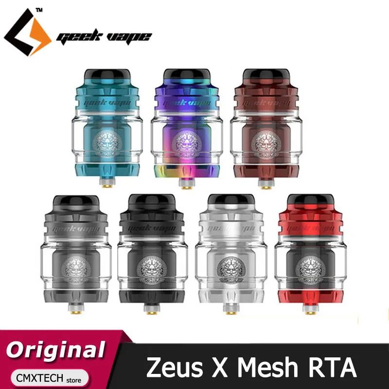 Оригинальный бак GeekVape Zeus X Mesh RTA 4 5 мл ZX II с модульной сборкой сетчатая катушка