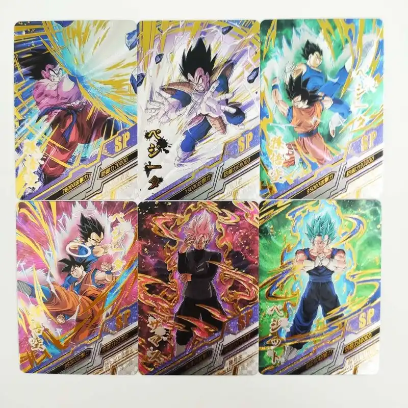 8 ピース セットドラゴンボールヒーローラフフラッシュブロンズ超サイヤ人悟空ベジータ趣味グッズゲームアニメコレクションカード Aliexpress