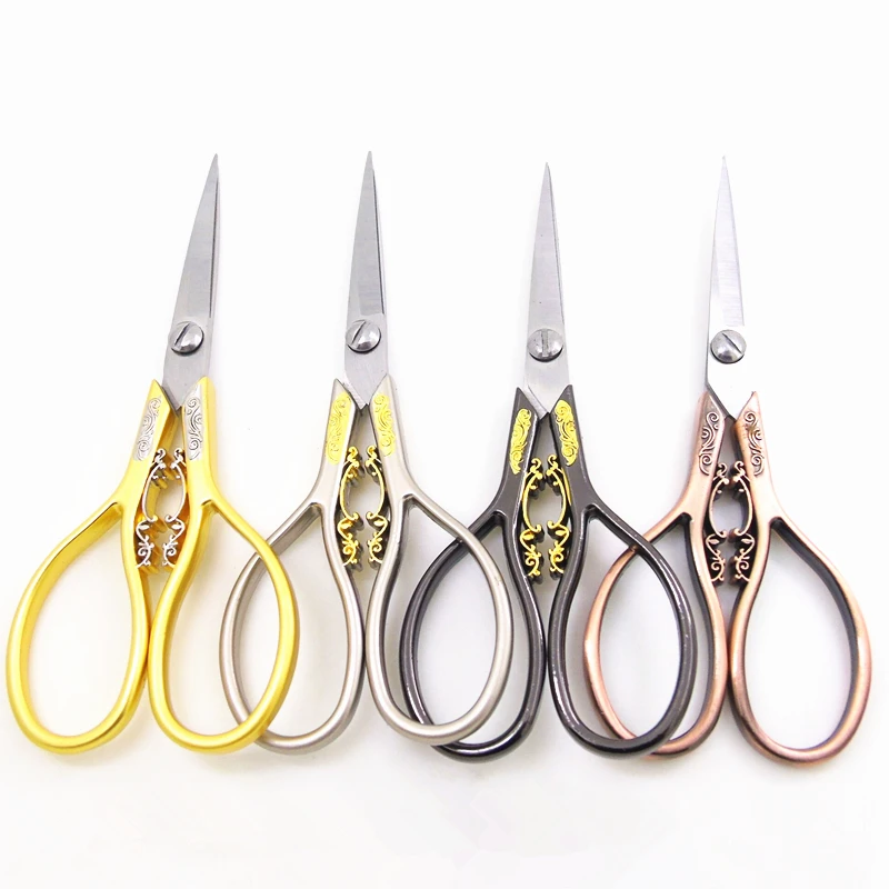 Wholesale Stainless Steel Antique Small Scissors Exquisite Craft Scissors Sewing Supplies and Accessories Cross Stitch Scissors