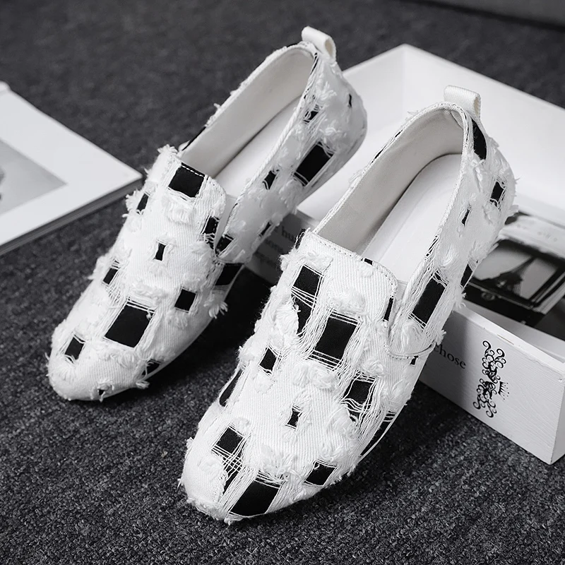 

Canvas Men woman 2020 new arrival Lace-up Spring/autumn Sneakers for girls Fashion Denim solid Black/White casual shoes X030