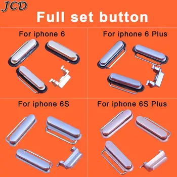 

JCD Full set Switch Power Volume Mute Button Key Side Button Full Set Repair parts Replacement For iPhone 6 6P 6Plus 6S 6SPlus