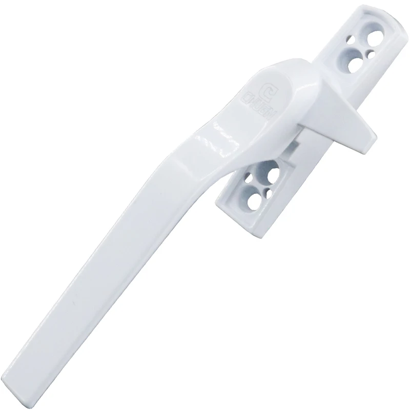 Thickened plastic steel door and window handle glass window handle flat 7 style lock toilet
