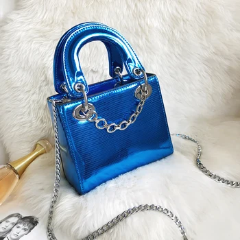

2020 New Famous Designer Lizard Grain Shiny Chain Bag High Quality Female Shoulder Messenger Handbags Women Purse and Handbags