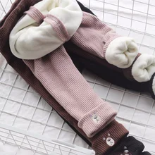 Леггинсы для девочек; Зимние теплые детские плотные штаны; хлопковые детские флисовые брюки для маленьких девочек; леггинсы для малышей; г.; недорогие леггинсы с героями мультфильмов