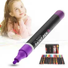 Студенческий подарок 16 цветов Пластиковые маслянистые акварельные фломастеры для студентов и взрослых художественные принадлежности для рисования artes