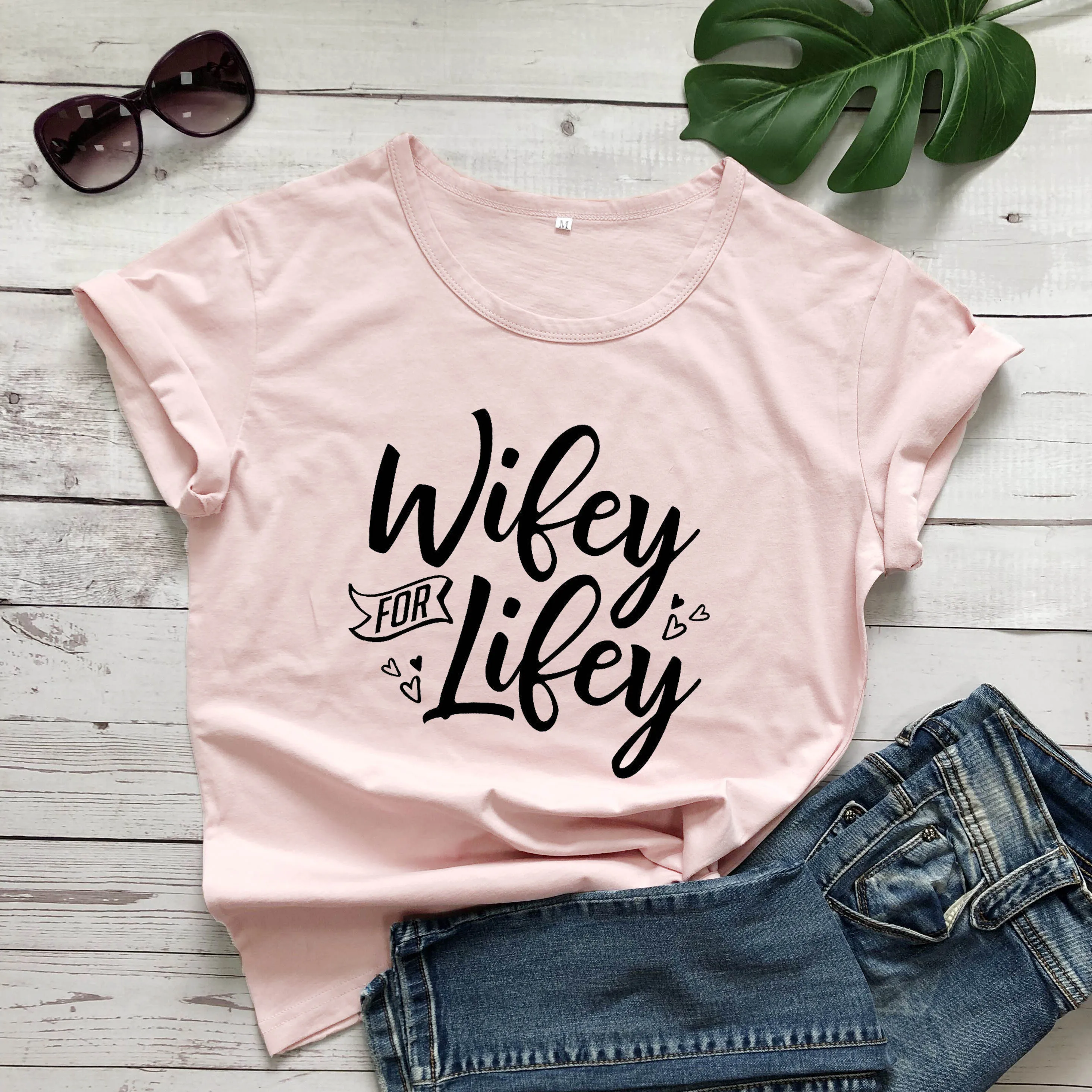 Wifey рубашка для Lifey будущая миссис свадебный душ подарок невесты футболка