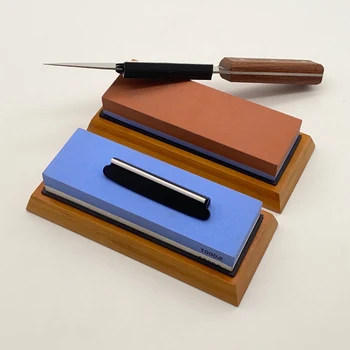 

Three-piece set Sharpening Stones Double-sided Knife Sharpener honing kitchen Double-sided Whetstone grinding stone Knife clip