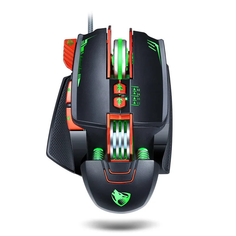 

Cross Border for thunder wolf V9 Gaming Mouse Gaming Machinery Macro Definition Chicken Mouse Machinery Mouse Internet Cafe EBay