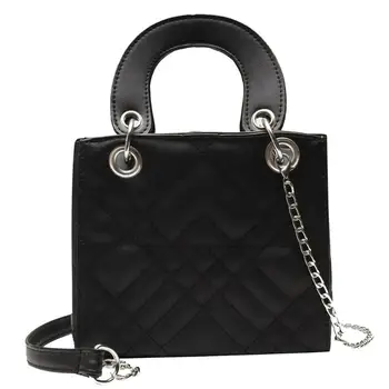 

New Fashion Handbags Portable Women Leather Shoulder Messenger Bag Not Easy to Damage Pure Color Totes Shopping Handbag