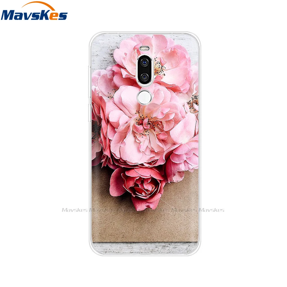 Cases For Meizu Back Cover For Meizu X8 X 8 Flowers Cat Patterned Phone Shell Cover Soft TPU Silicone Protective Cases Fundas Coque For Meizu X8 cases for meizu black Cases For Meizu