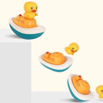 

Children Electric Cute Water Spray Duck Bath Swimming Bathing Shower Toy T5EC