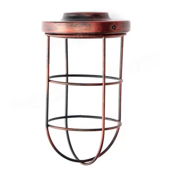 

Bulb Cage Guard Iron Vintage Ceiling Shade For Home Light Fitting Cafe Lampshade