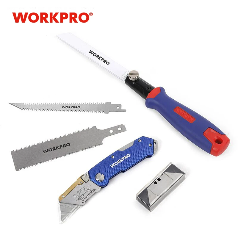 Складной нож WORKPRO 3 в 1 универсальный резец для труб и кабелей комбинированная