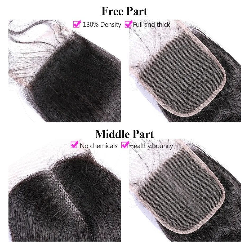 Волосы Remy прямые с закрыванием 100% натуральные 3 пучка|bundles with closure|bundles lace closurebundles 4
