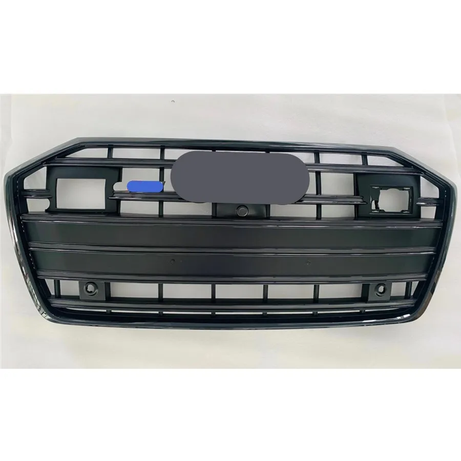 Per Griglia Anteriore Stile S6 Nera Per Audi A6/S6 C8 2019 2020 Con Accessori Per Lo Styling Dell'Auto Con Foro Acc