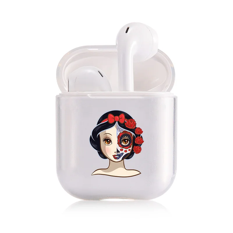 Наушники чехол для Apple Airpods 2/1 крышка милых тапочек в полоску с рисунком из мультфильма «холодное белое Мягкий силиконовый чехол Обложка для Airpod наушники Капа для воздуха в капсулах - Цвет: I301783