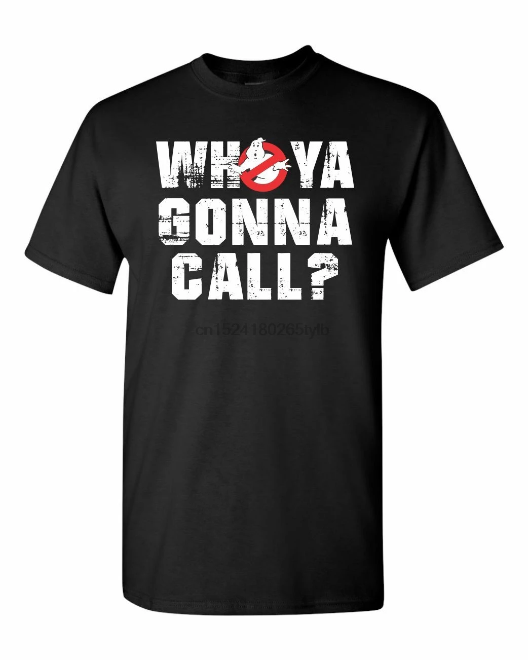 Мужская футболка с надписью Who YA Going Call Ghostbuster 1478 |
